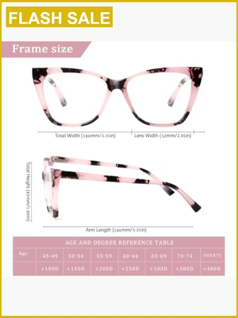 Oversized Cat Eye Blue Light Blocking Reading Glasses Spring Hinge Women's